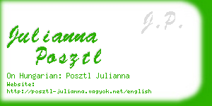 julianna posztl business card